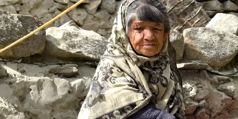 An old Leady of Hunza Valley