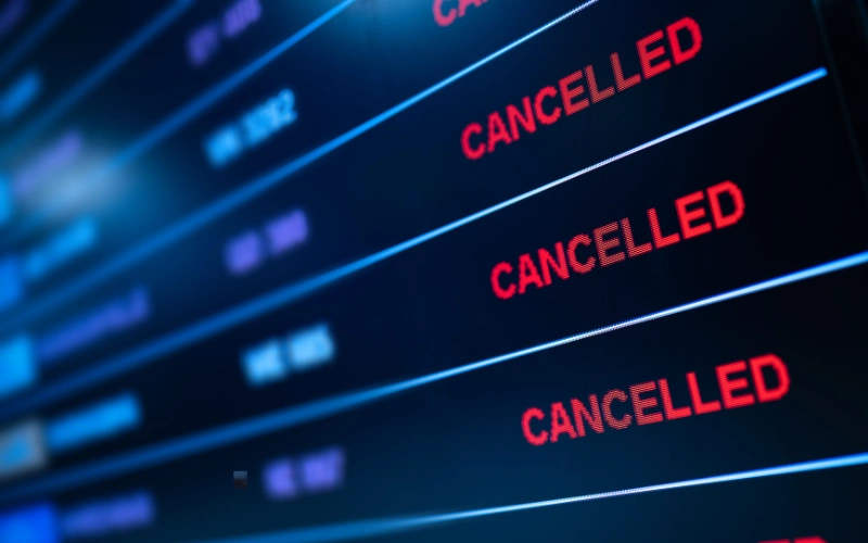 Flight Cancellations and Airspace Closures