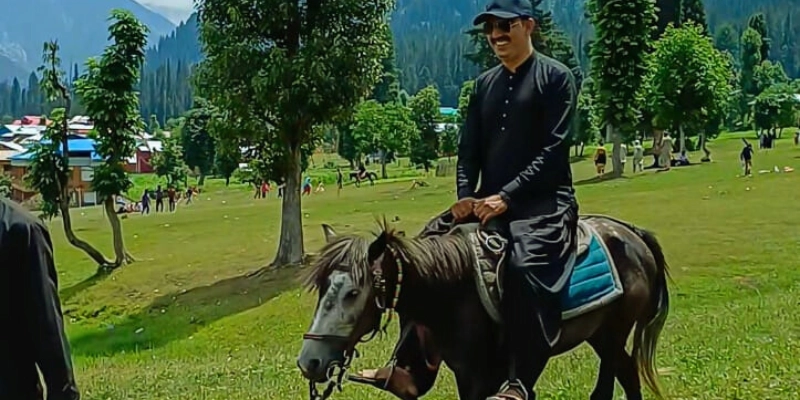 Horse Riding at Arang Kel village, Azad Kashmir