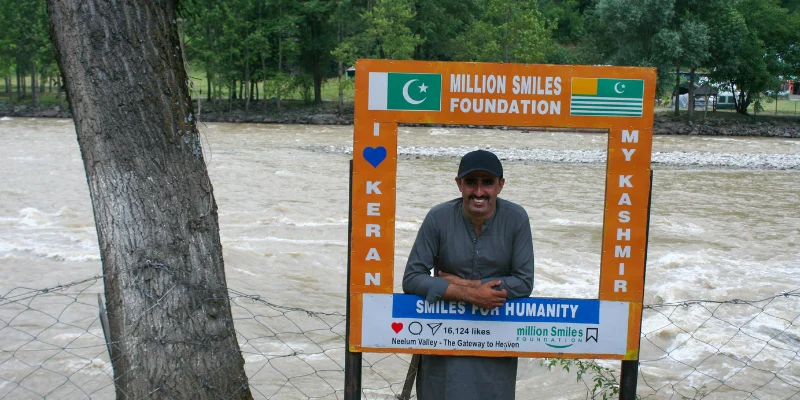 Keran, LOC point, India is my behind