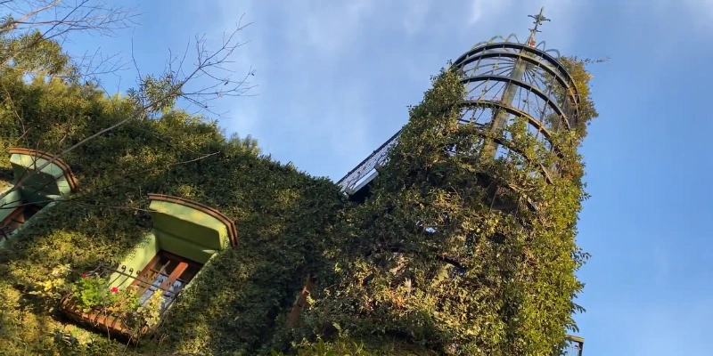 Rooftop Garden of Ghibli Museum Mitaka Tokyo