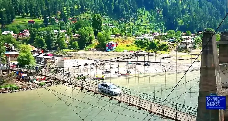 bridge on neelam river sharda